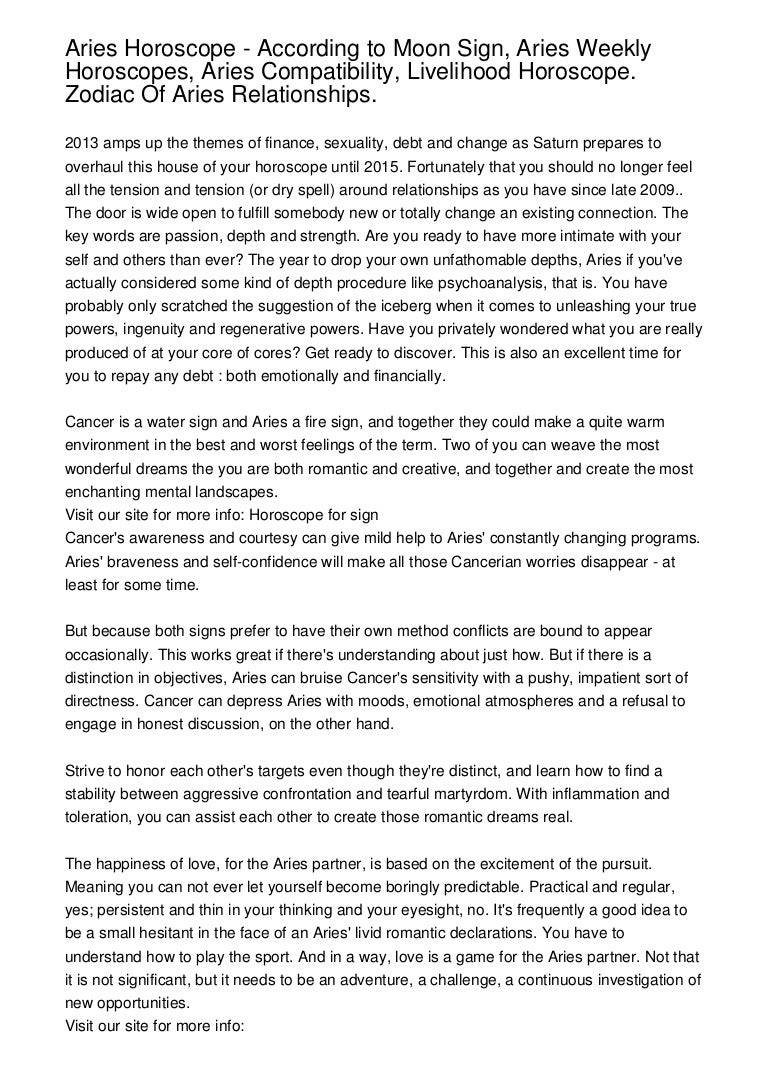 aries moon sign weekly horoscope